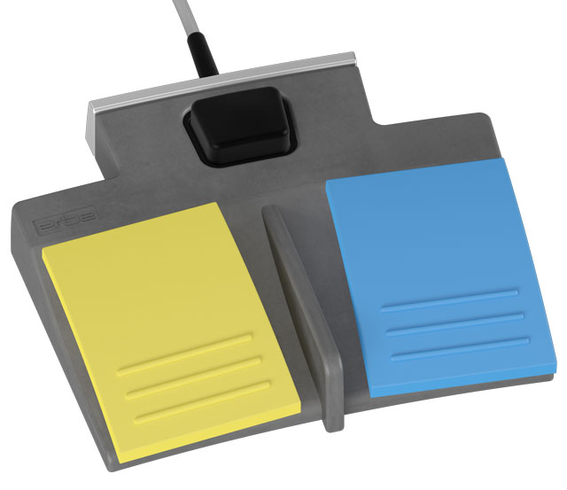 Pédale double VIO3 antidéflagrante avec bouton ReMode et séparation centrale