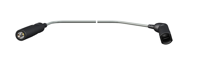 Câble bipolaire 8/4 mm - l. 45 m - pour pincettes AESCULAP- fiche coudée