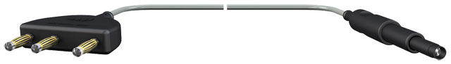 Câble monopolaire - 3-Pin - Ø 4 mm PIN - l. 4,5 m - pour instruments AUTOSUTURE - anses de MTW