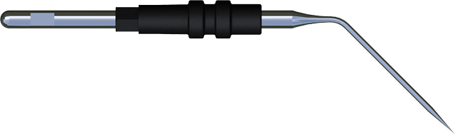 Electrode aiguille - lot de 5 - Ø 0,8 x 20 mm - coudée - l. 35 mm - emmanchement Ø 2,4 mm