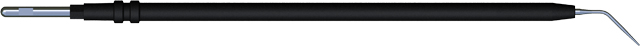Electrode aiguille - Ø 0,8 x 10 mm - coudée - l. 120 mm - emmanchement Ø 2,4 mm