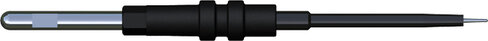 Electrode aiguille isolée - lot de 5 - Ø 0,8 x 22 mm - droite - l. 40 mm - emmanchement Ø 2,4 mm