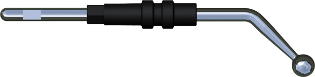 Electrode boule - lot de 5 - Ø 4 mm - coudée - l. 35 mm - emmanchement Ø 2,4 mm