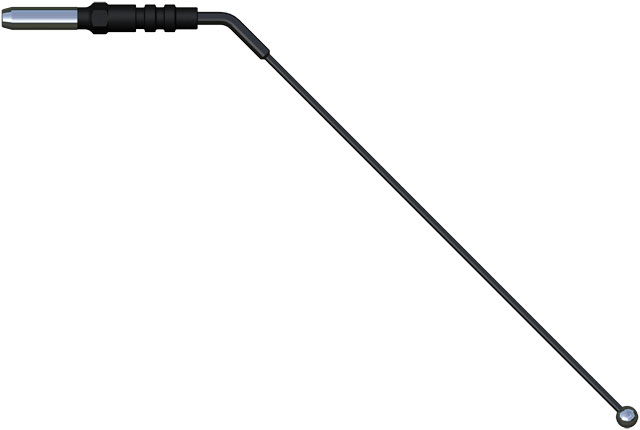 Electrode boule - Ø 4 mm - coudée - l. 115 mm - emmanchement Ø 4 mm