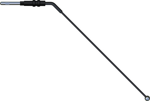 Electrode boule - Ø 4 mm - coudée - l. 115 mm - emmanchement Ø 2,4 mm