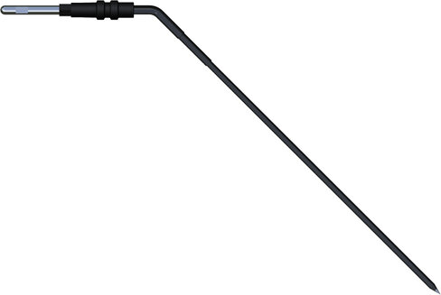 Electrode de coagulation - Ø 1 mm - coudée - isolée - l. 115 mm - emmanchement Ø 2,4 mm