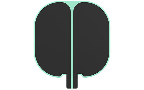 Electrode neutre en silicone NESSY RePlate 200 - double zone réutilisable - surface de contact 194 cm2