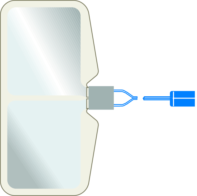 Electrodre neutre NESSY PLATE - usage unique - lot de 50 - adulte - surface conductrice 168 cm² - câble 40 cm -
