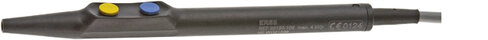 Manche porte-électrode SLIM-LINE - deux interrupteurs - pour électrodes Ø 2,4 mm - fiche ERBE 5 mm -
