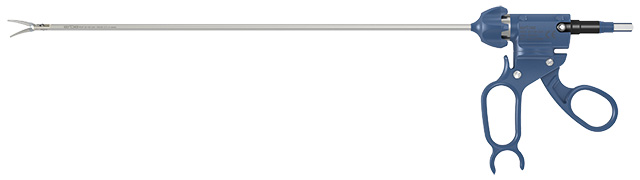 Pince bipolaire E LAP de coelio avec poignée ergonomique rotative - mors Maryland striés - Ø 5 mm - l. 340 mm