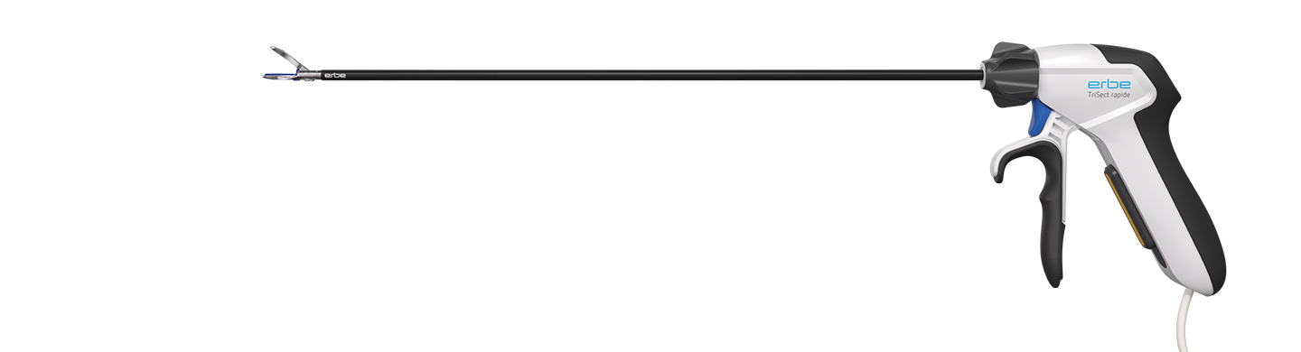 Pince thermofusion TriSect rapide 350 - usage unique - lot de 5 - coudé à 17 mm - Ø 5 mm - l. 350 mm avec câble 4 m