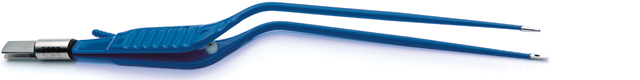 Pincette bipolaire à irrigation - baïonnette - l. 23 cm - pointe mousse 1 mm