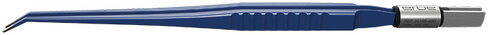 Pincette bipolaire coudée - l. 190 mm - pointe mousse 1 mm