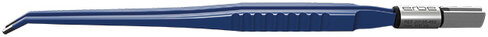 Pincette bipolaire coudée - l. 190 mm - pointe mousse 2 mm