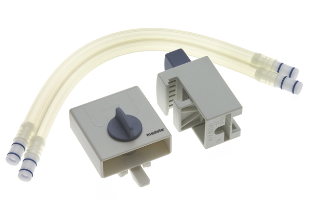 Support 2 cuves avec inverseur et tuyaux silicone