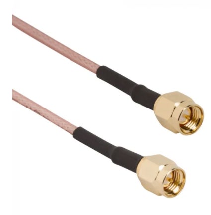 Câble coaxial Amphenol RF - RG316 - SMA - / SMA - l. 500 mm - transparent