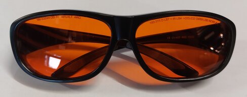 Sur lunettes de protection 532 nm