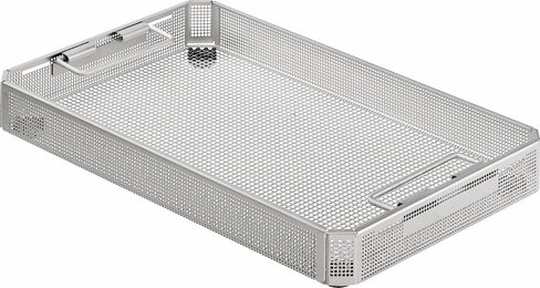 Panier de stérilisation perforé 3/4 - 406 x 253 x 106 mm