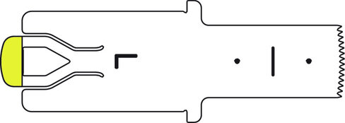 Lame de scie L sagittale - 20 / 10 / 0,5 mm