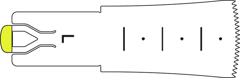 Lame de scie L sagittale - 35 / 20 / 0,7 mm