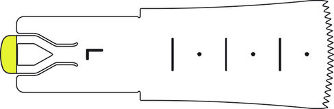 Lame de scie L sagittale - 35 / 20 / 0,7 mm