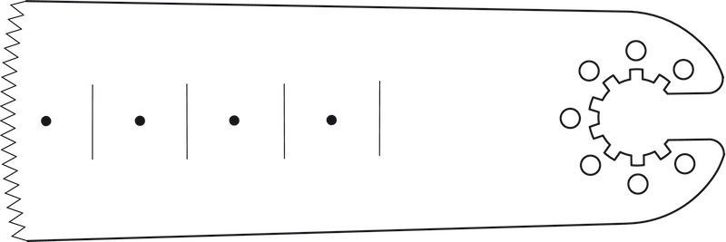 Lame de scie rac. étoile - 50 / 25 / 0,7 / 0,9 mm