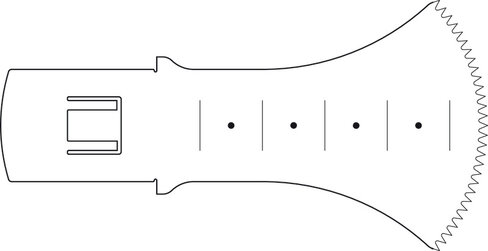 Lame de scie sternale rapid action - 50 / 40 / 0,7 / 0,9 mm