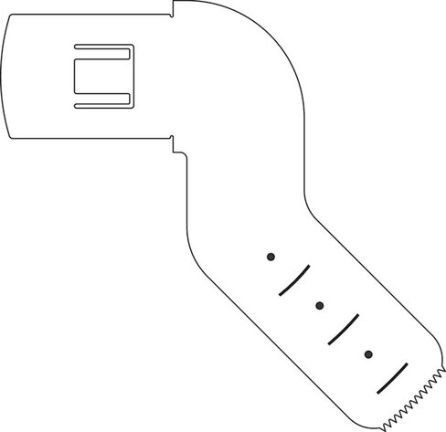 Lame de scie sternale rapid action - 45° / 50 / 17 / 0,9 mm