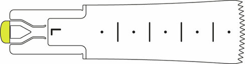 Lame de scie L sagittale - 50 / 20 / 0,9 mm