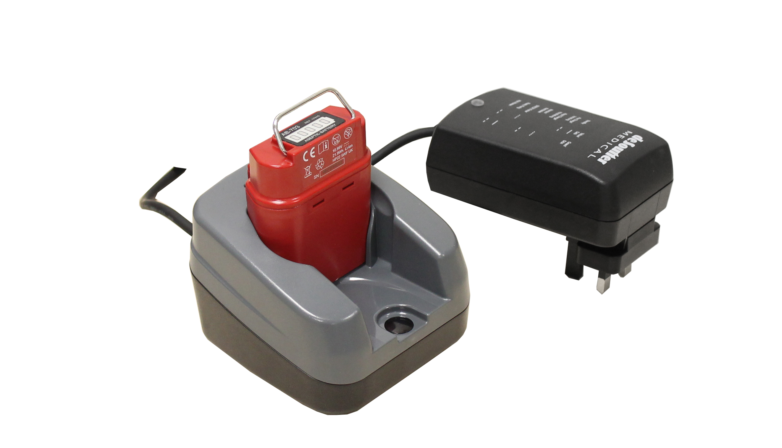 Chargeur de batterie mono baie BC-707 pour AB-703