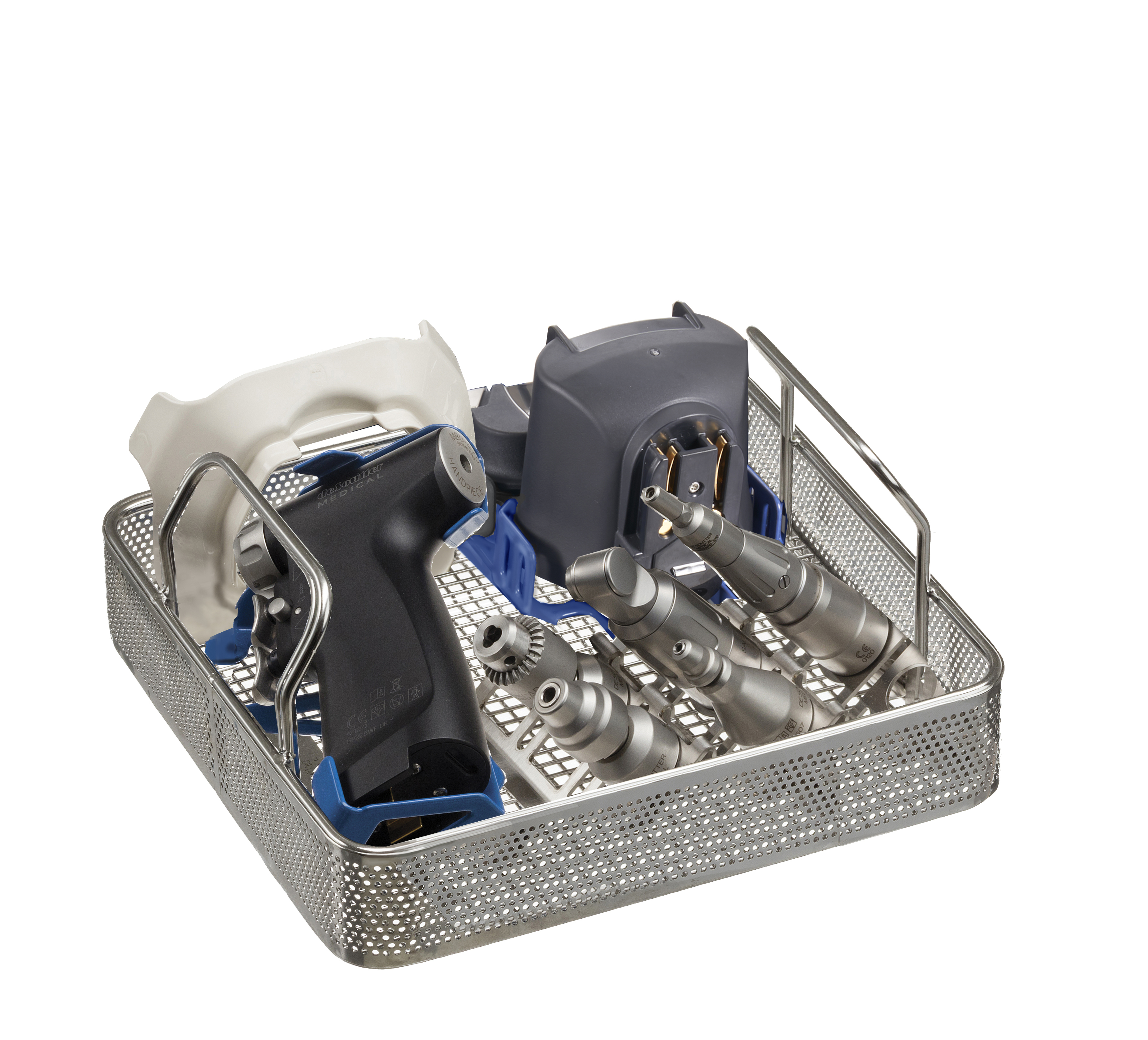 Plateau de lavage TRAUMADRIVE 1/2 DIN seul - MBU x1/6 embouts aseptique Li-ion