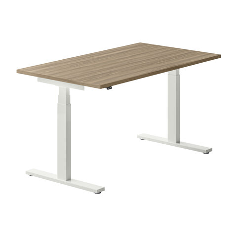 Bureau droit Ergo Up - l. 140 x pr. 80 cm - sans obturateur - réglage en hauteur électrique