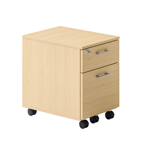 Caisson mobile Ergo Up - 1 tiroir plat + 1 tiroir dossiers suspendus