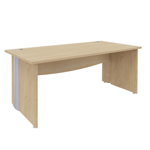 Bureau droit Majesty - l. 180 x pr. 80 cm - pieds panneaux