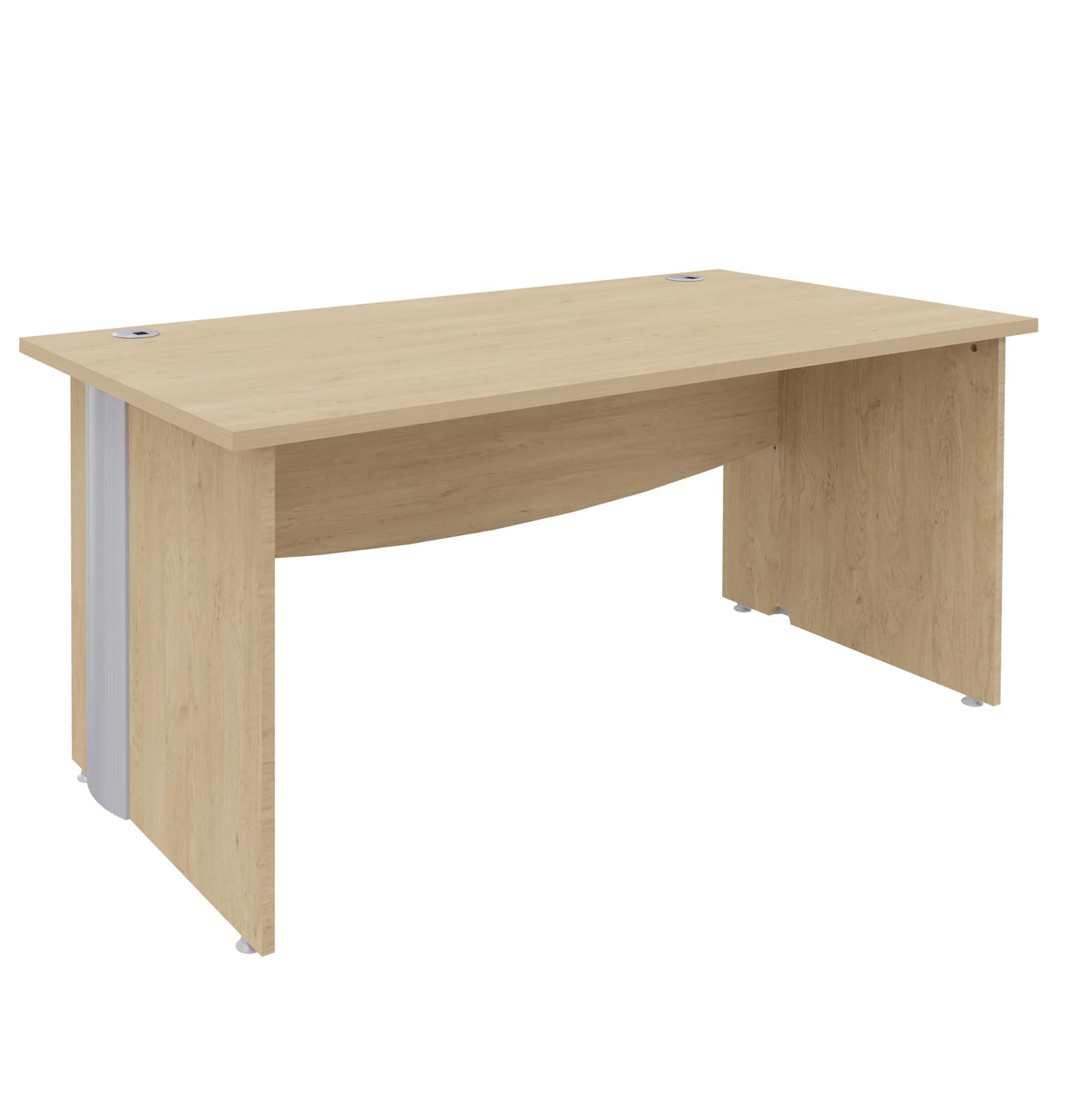 Bureau droit Majesty - l. 160 x pr. 80 cm - pieds panneaux