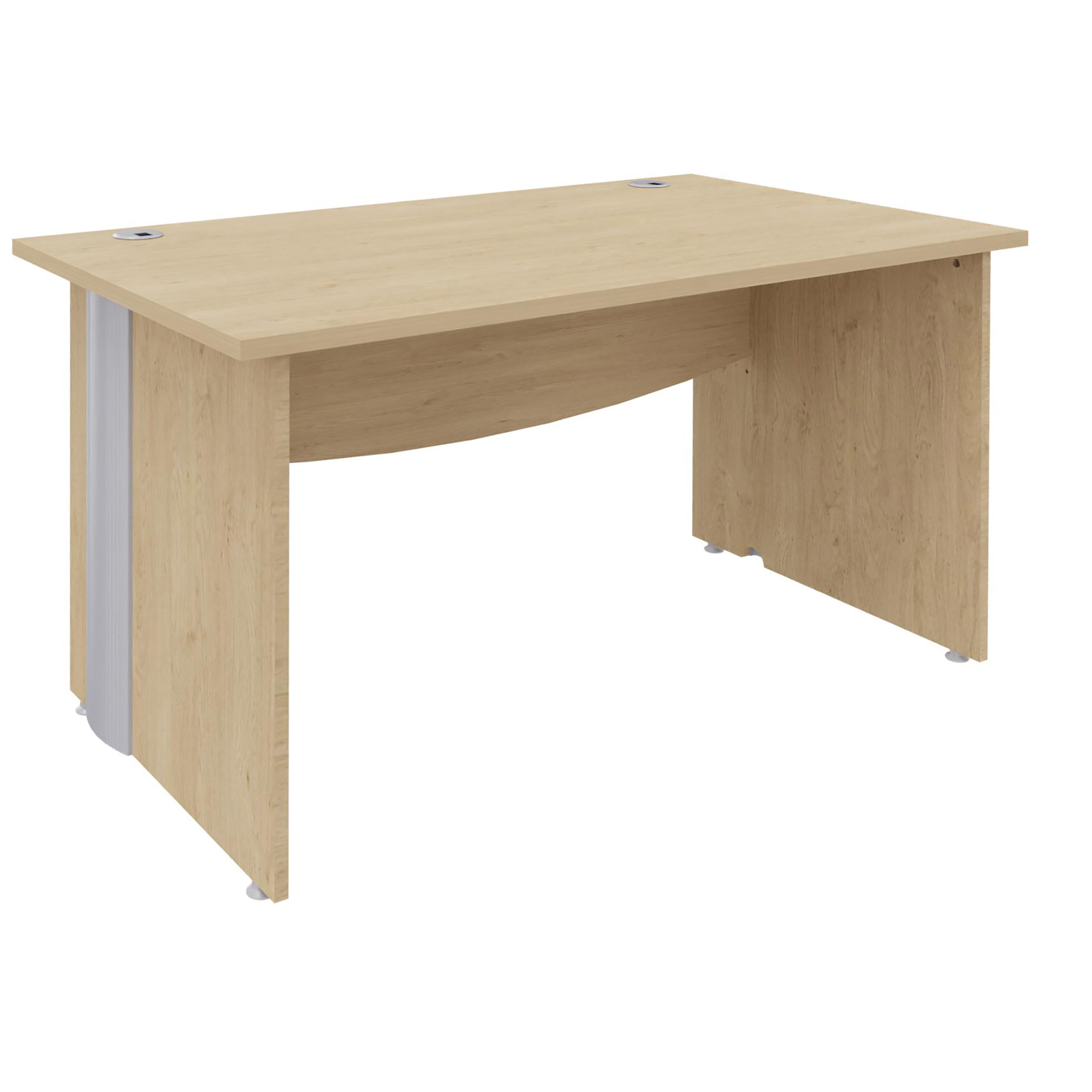 Bureau droit Majesty - l. 140 x pr. 80 cm - pieds panneaux