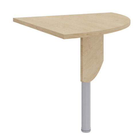 Angle de liaison 90° Majesty - l. 80 x pr. 80 cm - 1 pied - avec voile de fond