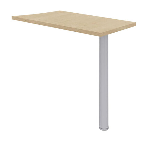 Retour pour bureau ergonomique Majesty sur pied - l. 80 x pr. 42 cm