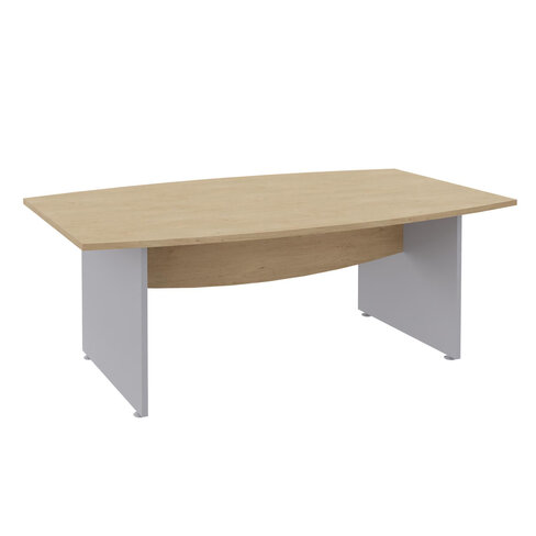 Table de réunion tonneau 6 à 8 places Majesty - l. 200 x pr. 100 cm - pieds panneaux