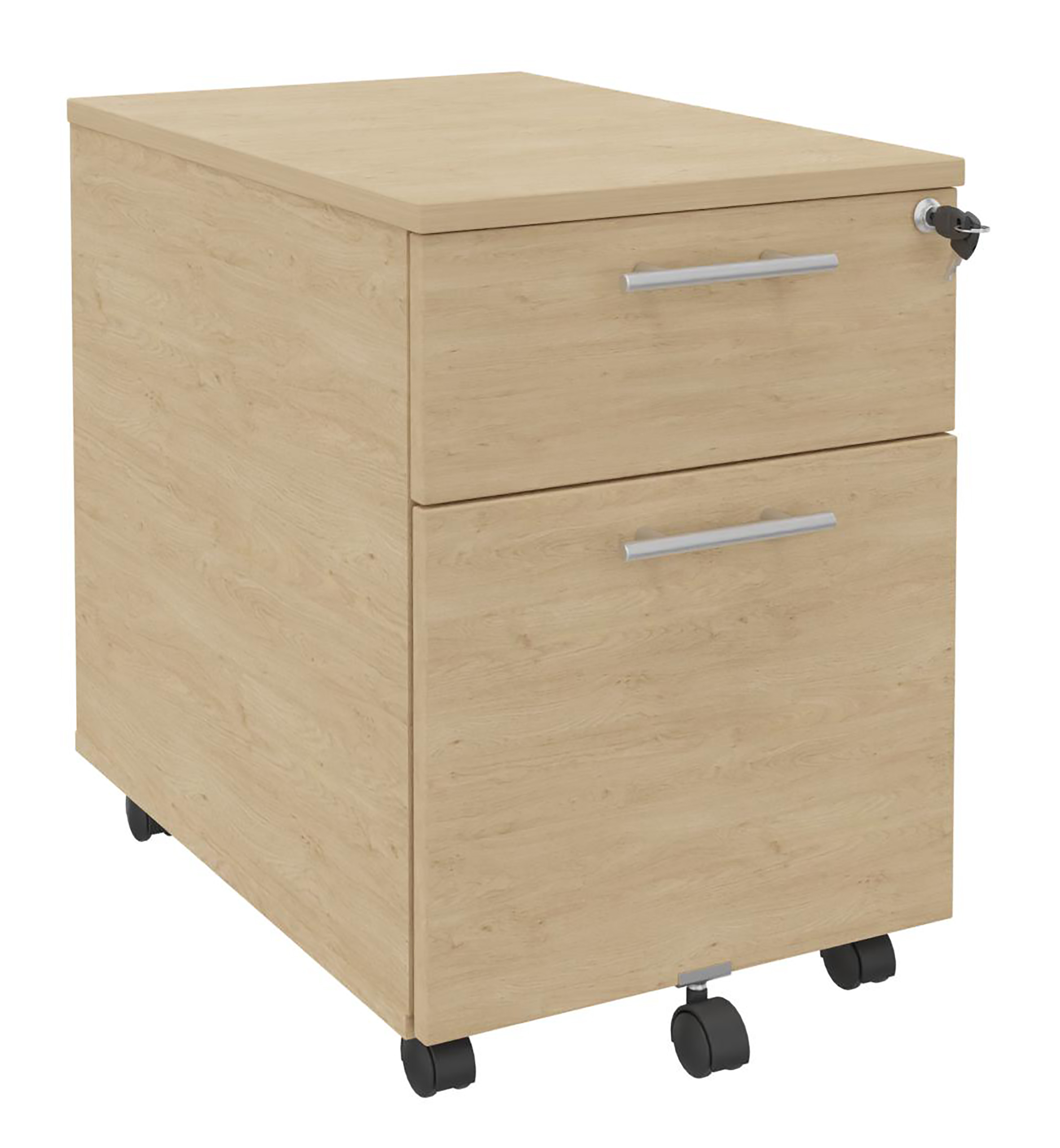 Caisson mobile Majesty - 1 tiroir plat + 1 tiroir dossiers suspendus