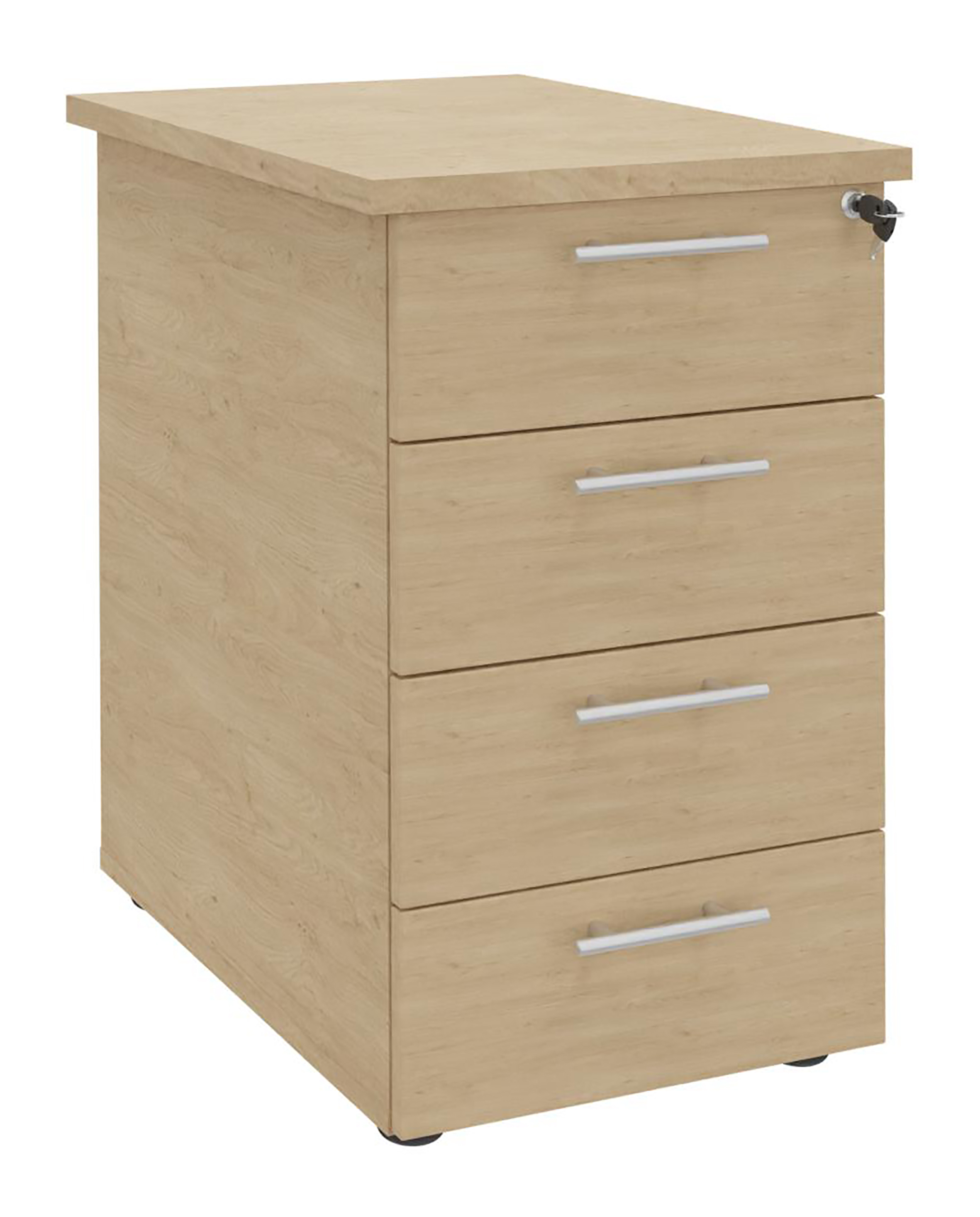 Caisson hauteur bureau Majesty - 4 tiroirs plats pr. 60 cm