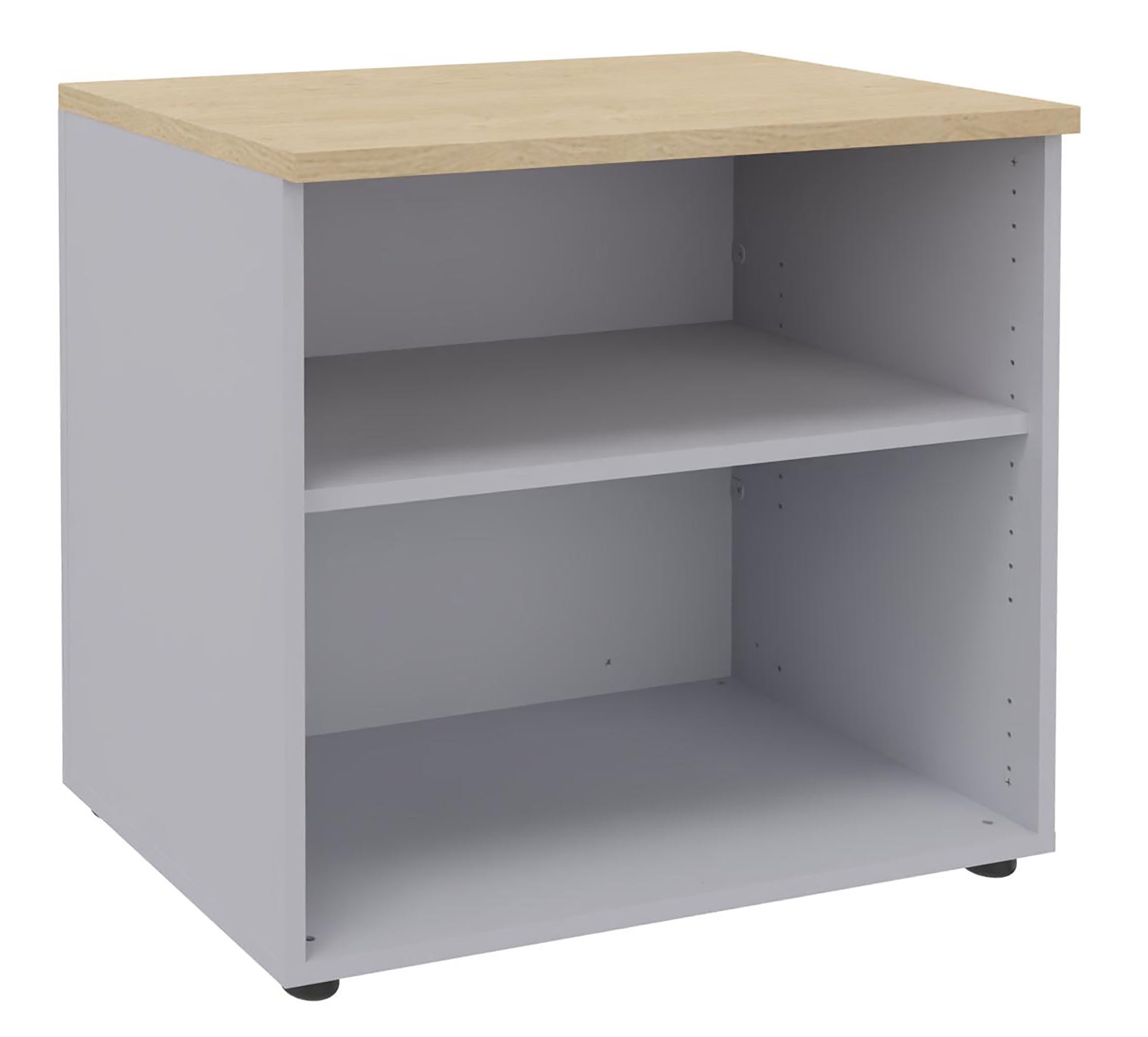 Bibliothèque ouverte hauteur bureau mélaminé Majesty - l. 80 cm - 1 tablette mélaminé