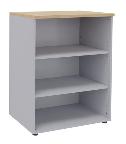 Bibliothèque ouverte mélaminé Majesty - h. 102 x l. 80 cm - 2 tablettes mélaminé