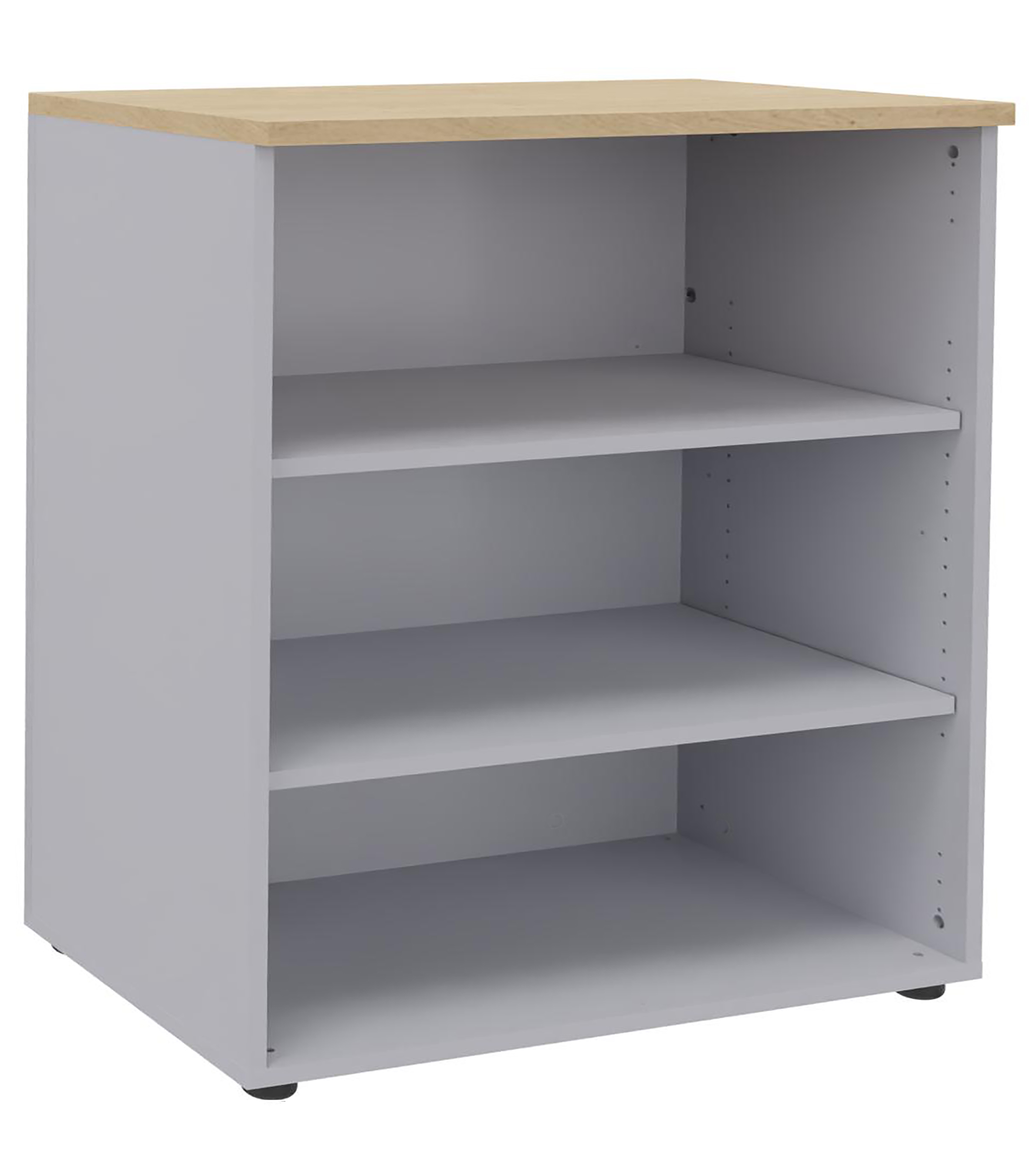 Bibliothèque ouverte mélaminé Majesty - h. 102 x l. 100 cm - 2 tablettes mélaminé