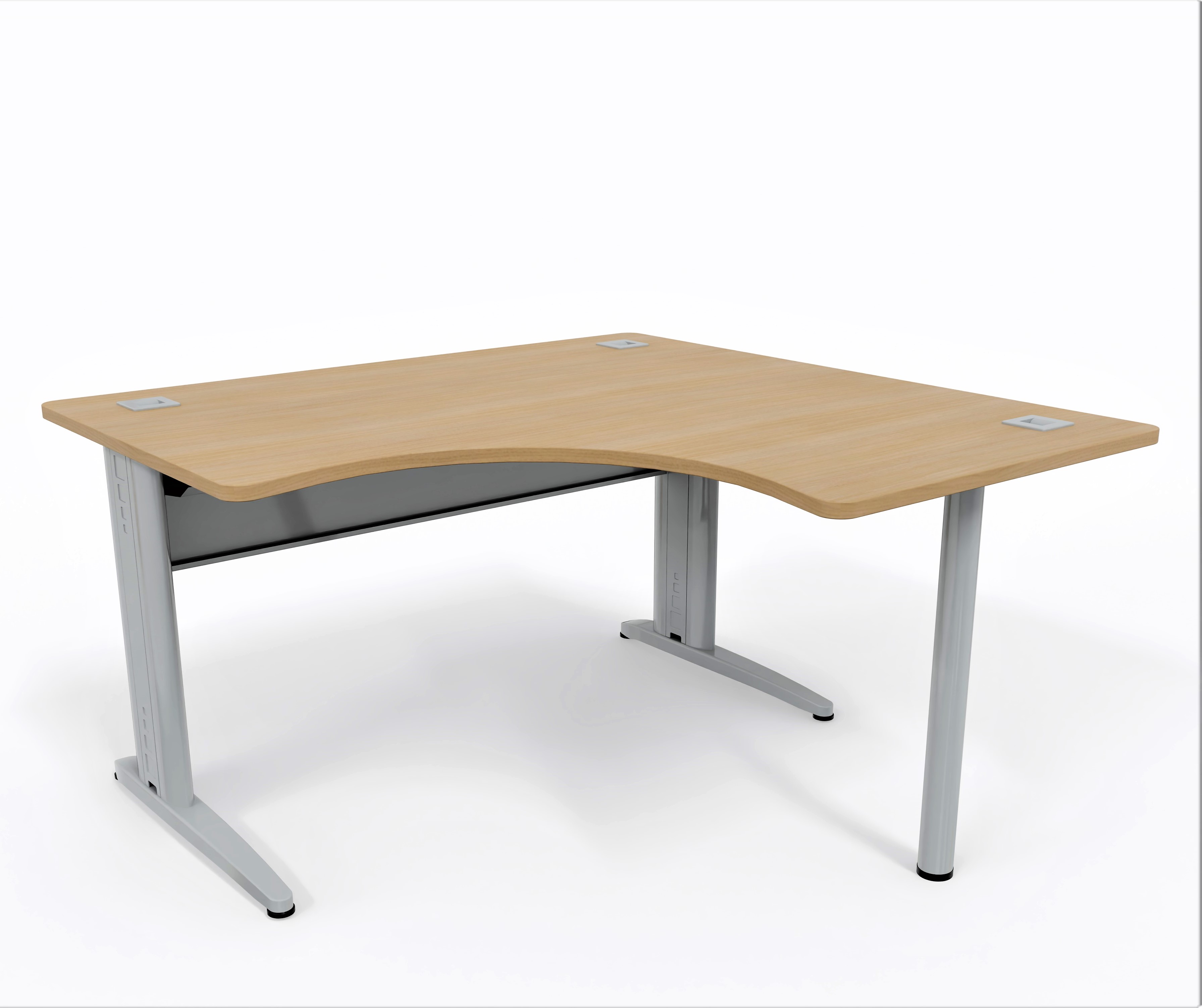 Bureau compact 90° symétrique Corial - l. 140 x pr. 80 cm