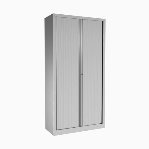 Vestiaire métallique Corial - h. 198 x l. 100 cm - unicolore - fermeture rideaux