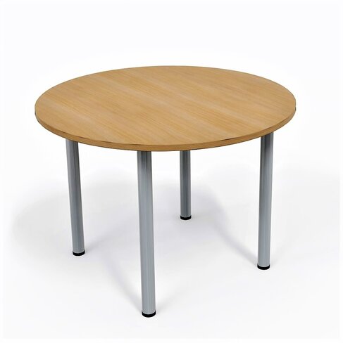 Table de réunion ronde 4 places Corial - Ø 100 cm - 4 pieds