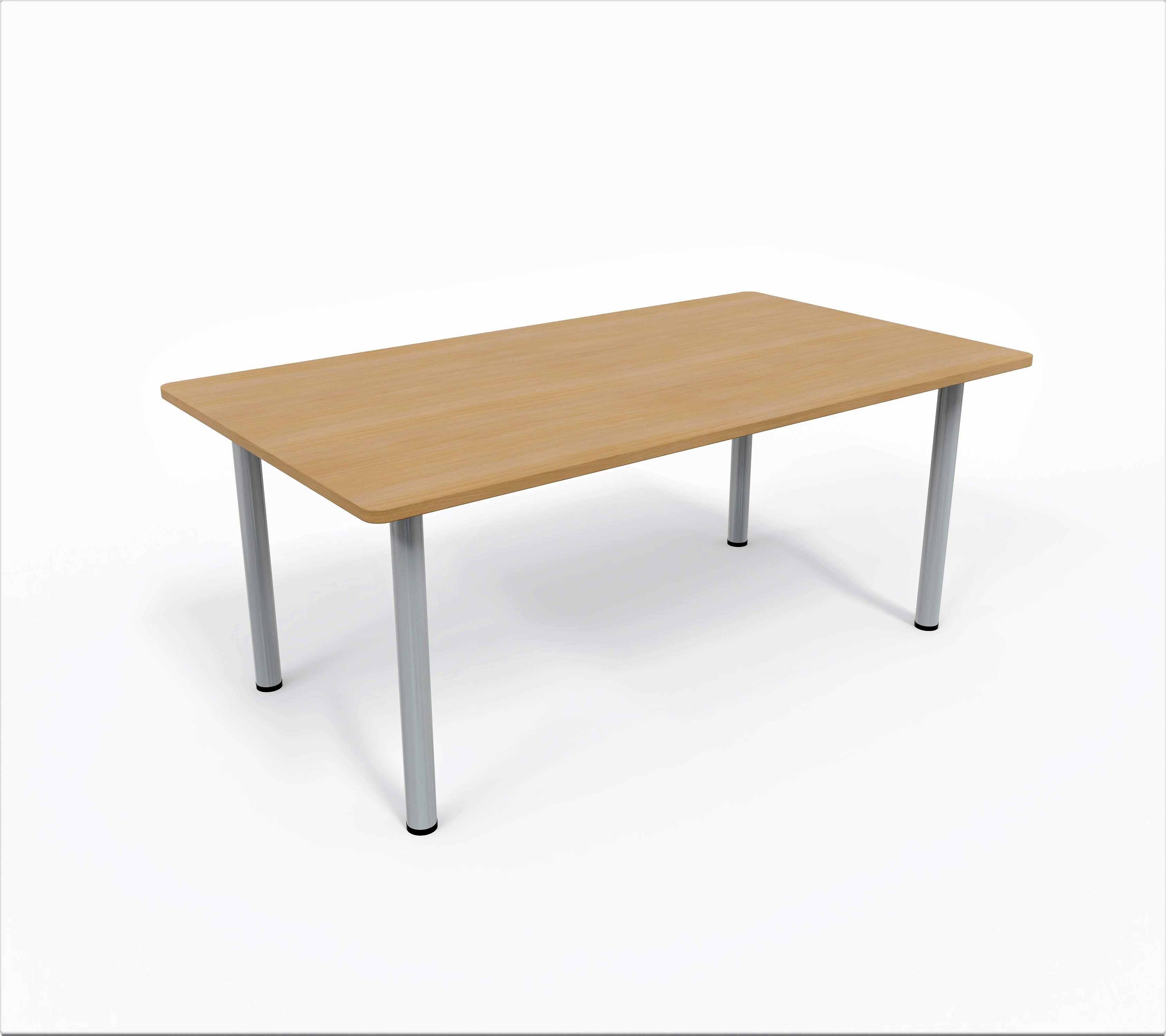 Table de réunion rectangulaire 6 places Corial - 4 pieds - l. 180 x pr. 100 cm