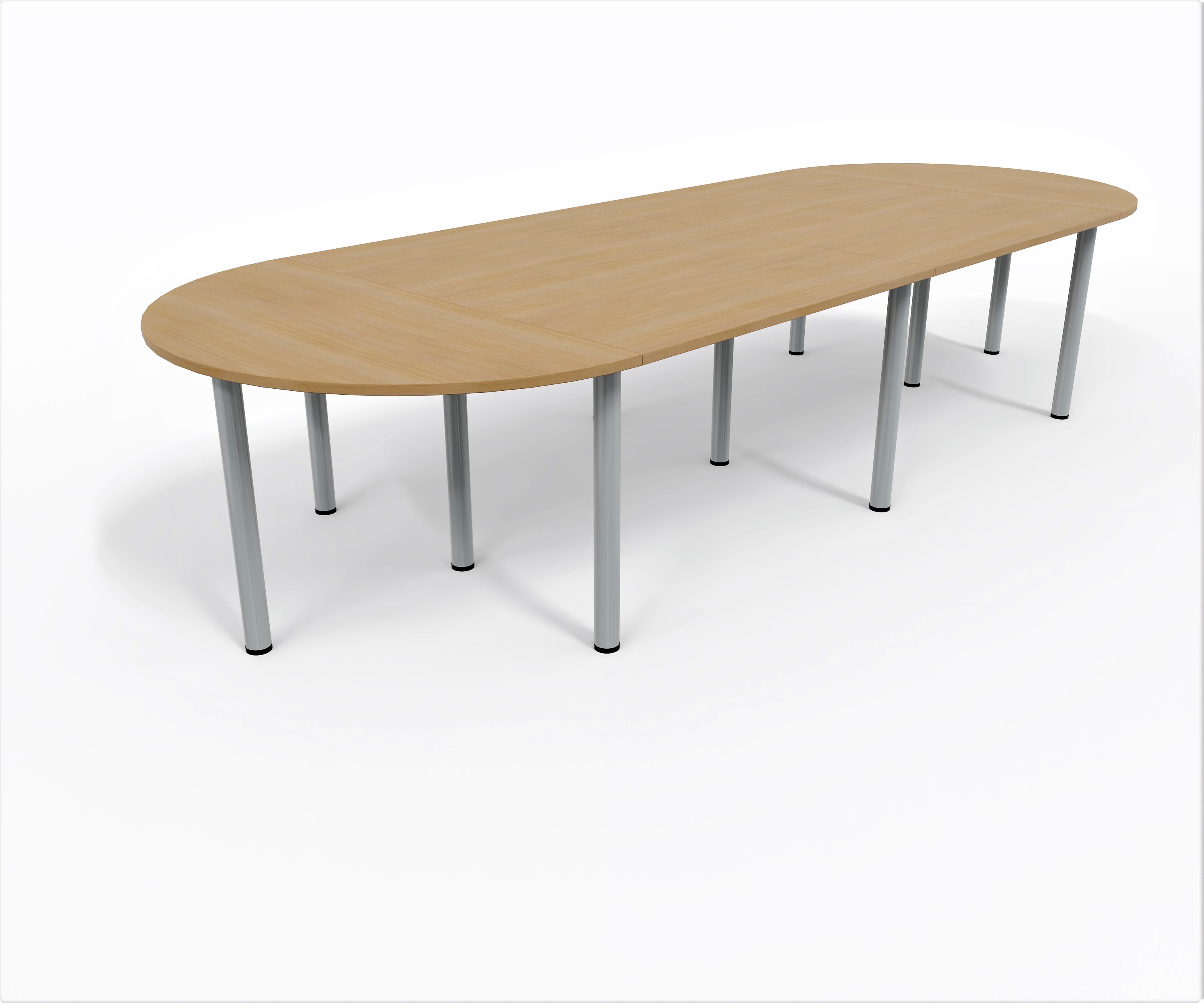 Table de réunion oblongue 12 places Corial - l. 368 x pr. 136 cm - 11 pieds