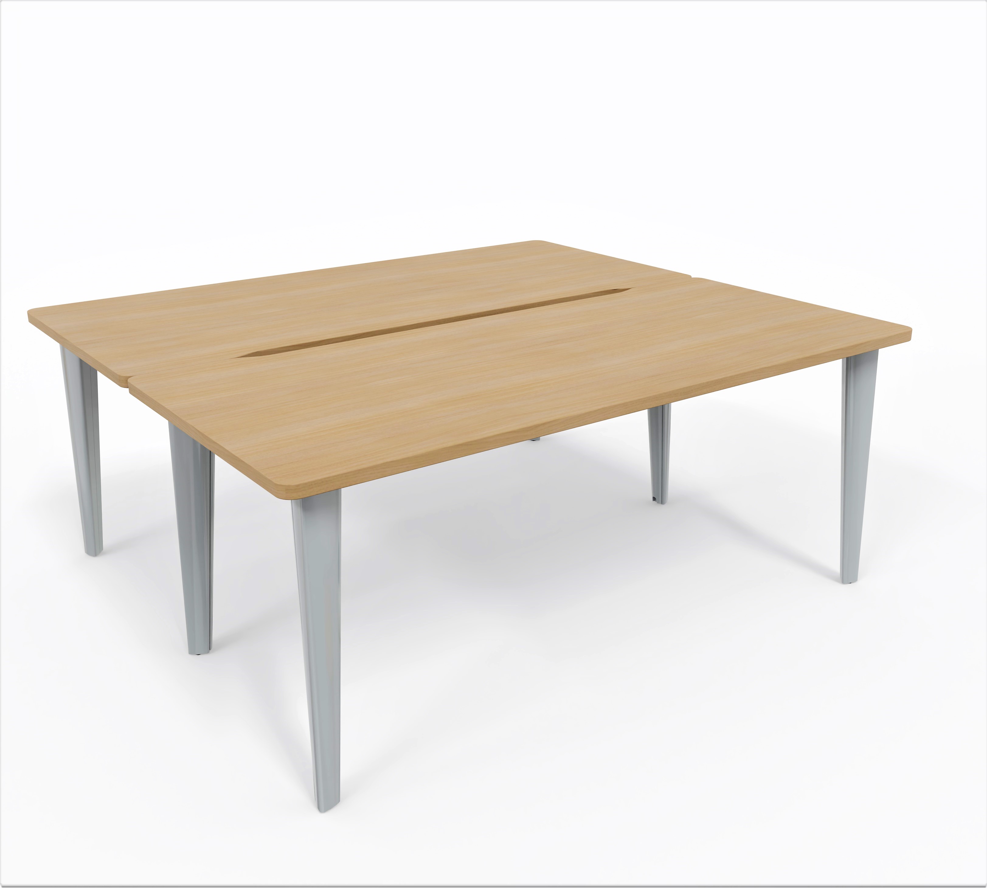 Ensemble 2 bureaux droits Evidence - l. 180 x pr. 80 cm